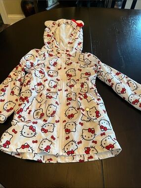 Hello Kitty White Jacket with Red Accents